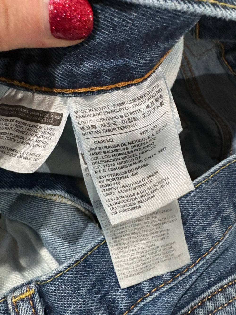 Levi's Light Blue Straight Jeans - Picture 12 of 12